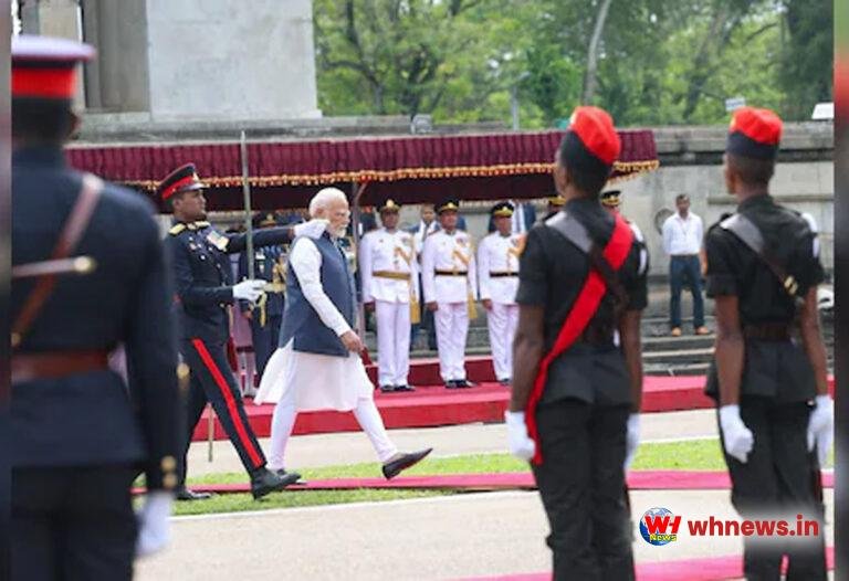 पीएम मोदी को श्रीलंका में मिला गार्ड ऑफ ऑनर