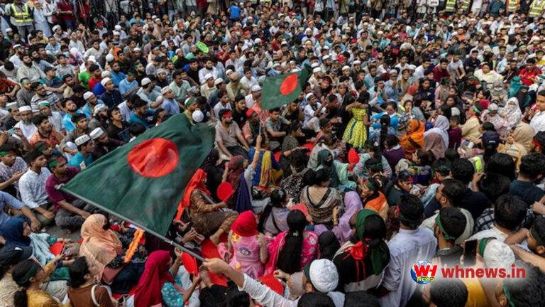 बांग्लादेश में जनता का सेना की छावनी की ओर मार्च