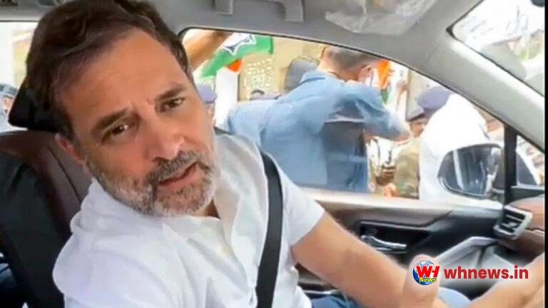 छात्रों से बात करने जा रहे राहुल का रोका काफिला