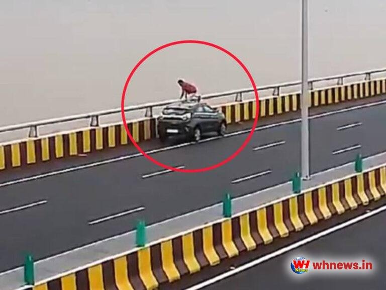 अटल सेतु पर कार रोकी और समुद्र में कूद गया