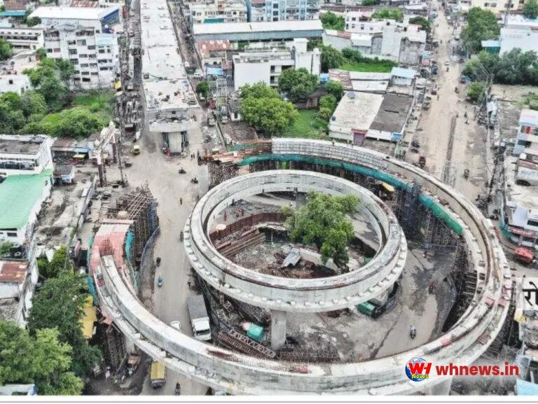 अशोक चौक पर बनने लगा अशोक स्तंभ